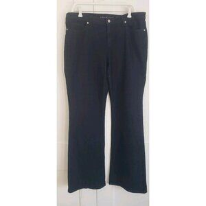 MICHAEL KORS WOMAN'S  HIGH RISE FLARED DARK RINSE 5-POCKET JEANS SZ 14